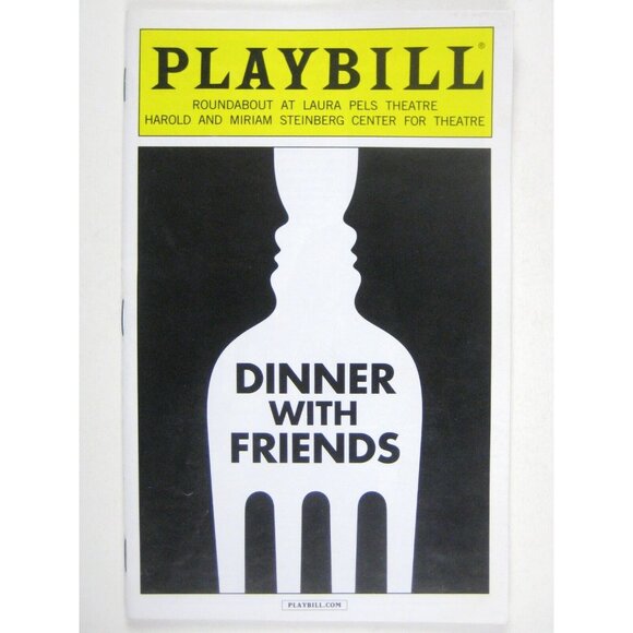 Dinner with Friends Playbill January 2014 Burns Marin Hinkle Jeremy Shamos - Picture 1 of 6